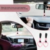 JRYEM 2PCS Heart Shaped Car Handle Straps, Rear Bumper Warning