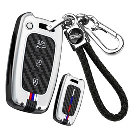 ontto 3-Button Key Protector Fit for Kia Kia Soul Sportage Sorento Rio Optima Forte 2011-2016 Luminous Strips Key Fob Case Fit for Hyundai Veloster Azera Elantra Equus Genesis Sonata,Silver