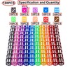 HUAZIZ 6-Sided Dice Set Dice Set 16 mm, Colourful, Transparent,
