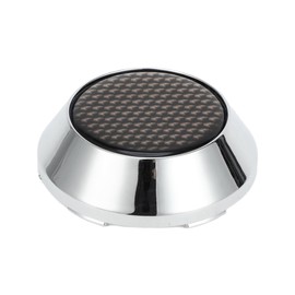 VekAuto 1Pc Wheel Center Caps Hub Caps Rim Center Caps OD: 65mm/2.56" Universal Plastic Silver Tone for Toyota Corolla with Brown Carbon Fiber Pattern Sticker