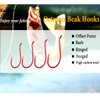 Octopus Beak Fishing Hooks Circle Hooks Offset Ultra Sharp for