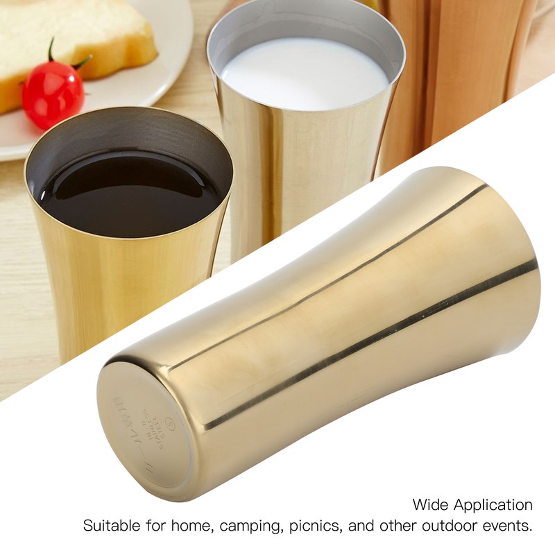 Stainless Steel Decorative Water Cup Beer Cold Drink Juice Mug
