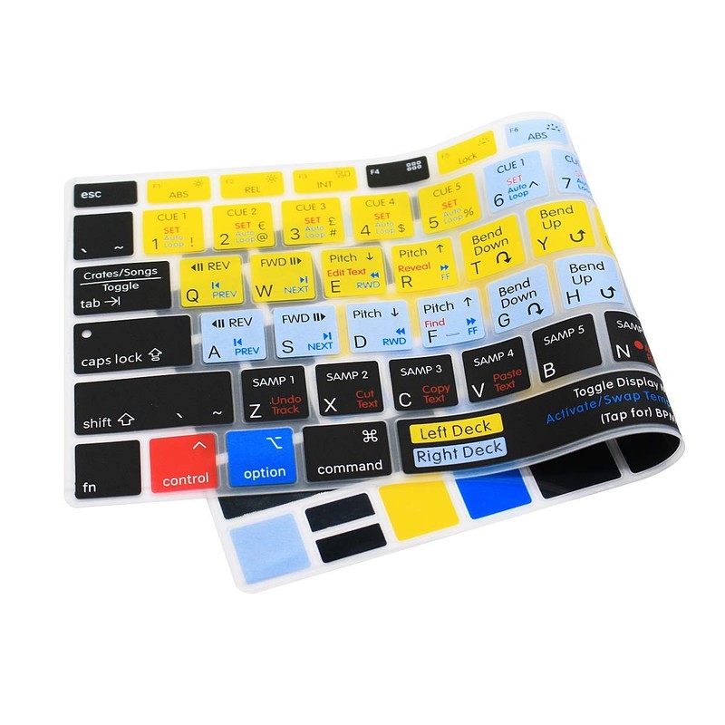 WYGCH Serato Scratch Live Shortcuts Hotkey Silicone Keyboard Cover for