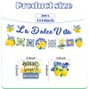 EUOYUFO 10pcs La Dolce Vita Party Decorations Include Lemon Citrus