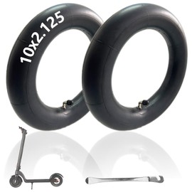 2 Pack 10x2.125 Scooter Tubes, 10 Inch Scooter Inner Tube Replacement Inner Tubes Compatible with Ninebot D40X F25 F30 Gotrax G4 Turboant X7 Hiboy S2 Pro Max for 10'' Electric Scooter Tire Tubes