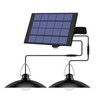 Solar Powered Pendants Light with Adjustable Panel Auto ON/OFF Lighting