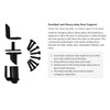 S7512 Commercial Grade Gravity Double Action Pivot Hinge - Saloon