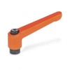 Adjustable Clamping Lever with Internal Thread M6, Lever 45 mm,