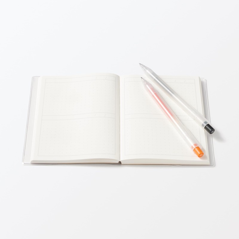 Mu-in Ryohin Blank Schedule Notebook without Dates Monthly/Daily A6 Monthly
