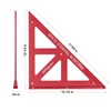 AKNgoes Precision Triangle Square 12inch, Metric & Imperial Scale Framing