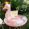 Inflatable Swimming Ring with Sequins Thickened PVC Kids Pool Float