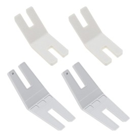 SING F LTD 4Pcs Presser Foot Tools Sewing Machine Presser Feet Tool Plastic Sewing Machine Button Plate Household Accessories White&Grey