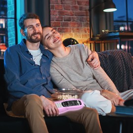 Case for DirecTV RC73 Remote Control, Remote Cover Compatible with DirecTV Controller, Silicone Battery Cover Skin Sleeve Glow in The Dark Purple