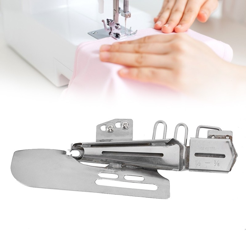 Overlock Binder Right Angle Hem Industrial Sewing Machine Folder Attachment