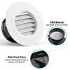 HG Power Soffit Vents 4 inch, Round Vent Cover with