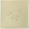 Azeeda 40cm x 40cm 'Running Scared Cat' Canvas Cushion Cover