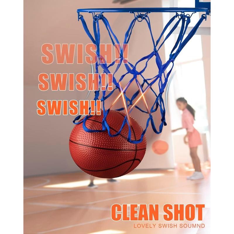 Mini Basketball Net Replacement 8 Loop [2 Pack], Vibrant Color,