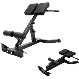 ComMax Roman Chair Back Extension Bench Foldable Workout Bench Machine for Home GYM Adjustable Glute Bench Back Trainer