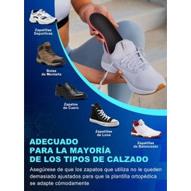 Plantillas Ortopédicas para Fascitis Plantar - Soporte de Arco de 35mm para Pies Planos, Corrector de Postura y Piernas X/O, Antifatiga, Plantillas Ortopédicas para Pies Planos