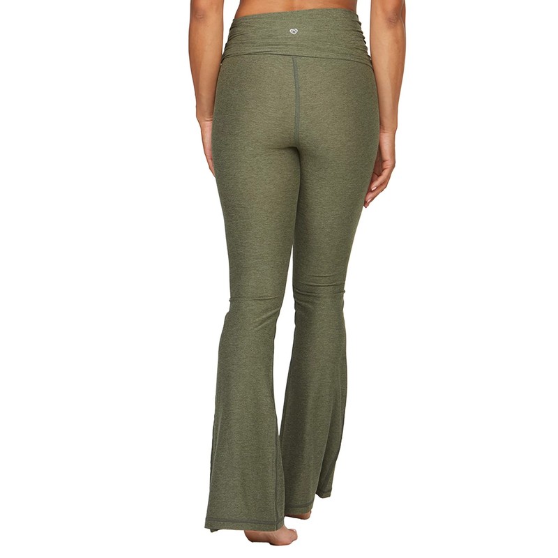 Colosseum Active Women's Rosemary Flared Legging with Pockets (Dark Olive,