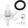 liuch-662 Plastic RV Camper Toilet Valve Parts for Pedal Flush