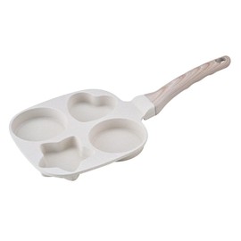 4-Cup Nonstick Omelette Skillet Egg Frying Pan, Healthy Breakfast Pancake Pan for Pancake, Hamburger, Bacon, Easy to Clean, Detachable Bakelite HandleSuitable for Gas Stove & Induction Cookware (1)