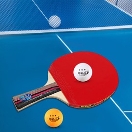 Ping Pong Paddles Quality Table Tennis Rackets 2 Ping Pong Bats Long Short Handle Ping Pong Racket Set Training Accessories Racquet Bundle Kit with Bag and 3 Balls For Both Indoor and Outdoor