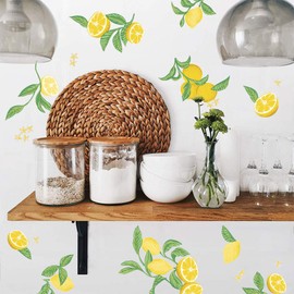 Tempaper Lemon Peel and Stick Wall Decals, Yellow & Green (20 ct.)