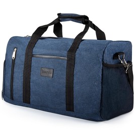 Rieeyrslza Sports Bag with Shoe Compartment Travel Bag for Men and Women, blue 39l, Sports and leisure