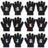 QKURT 6 Pairs Kids Gloves, Winter Knit Gloves Children Mitten