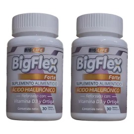 Acido Hialuronico Bigflex Reforzado Vitamina D3 Pack 2 Frasc                                                                                          