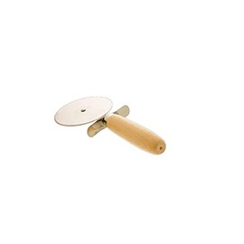 Pizza Cutter, Round Pizza Wheel with Sharp Stainless Steel Blade, Cuts Tarte Flambée into Handy Pieces with Little Effort, Sturdy Pizza Chopper from Europe