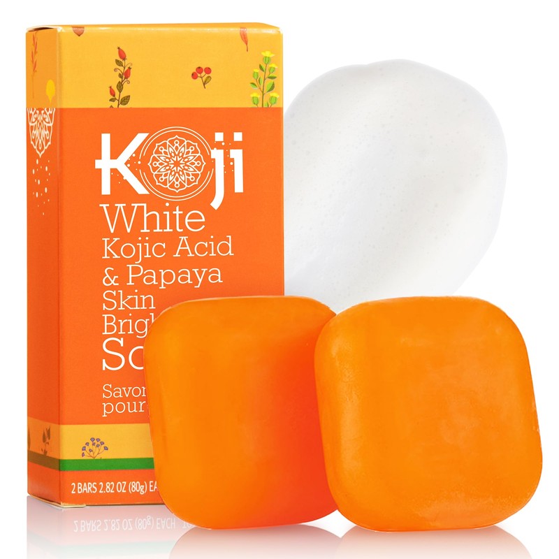Koji White - Jabón Aclarante con Ácido Kójico y Papaya,