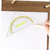 DOITOOL 6Pcs Triangle Ruler Set Multi Function Drawing Tools for