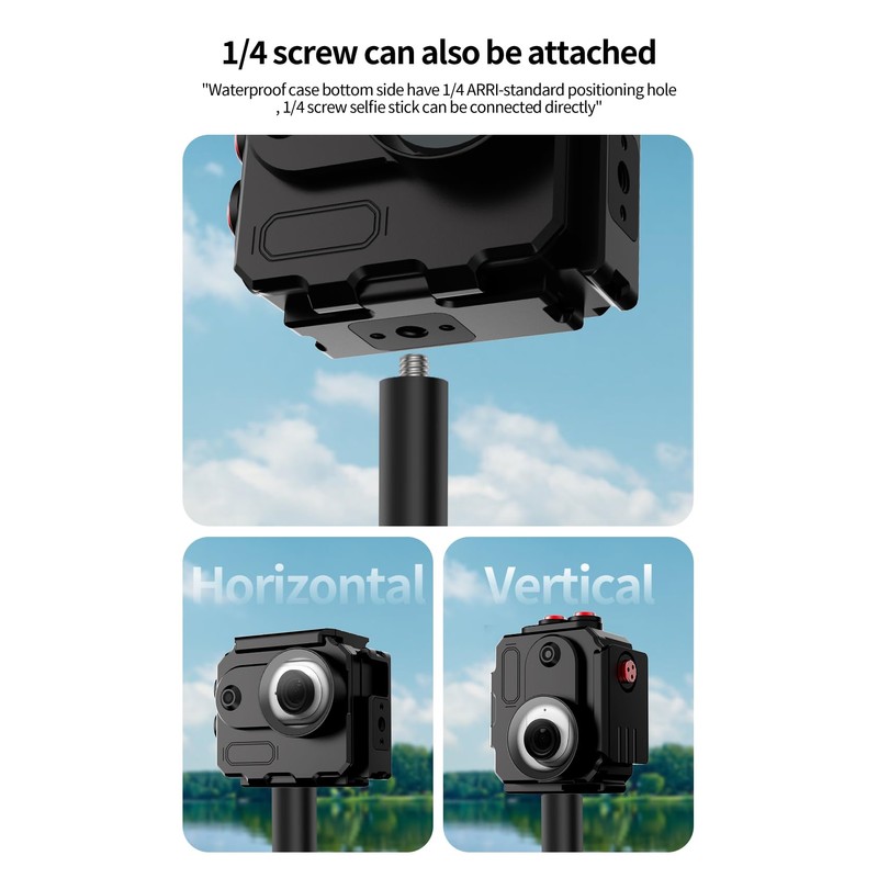 CS PRIORITY Diving Housing Aluminum Alloy 80M Deep Waterproof Compatible