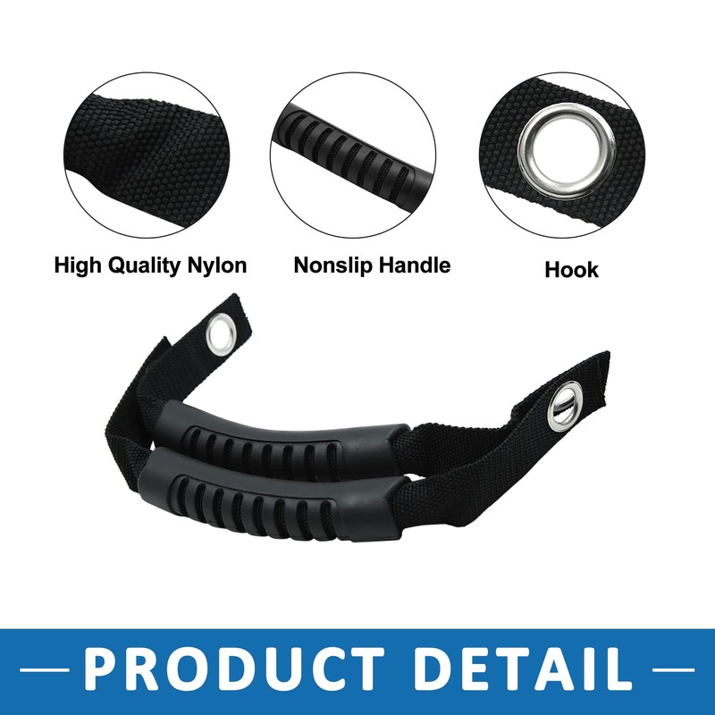 A ABSOPRO Car Rear Seat Grab Handle Black