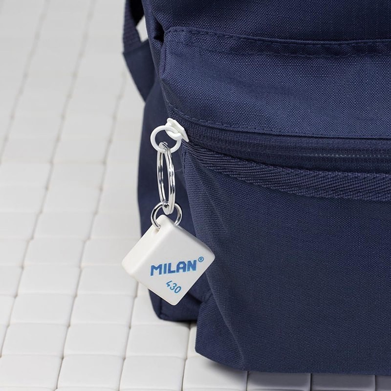 MILAN 624605SNCB School Backpack 2 Zips (22L) 1918 Series, Navy