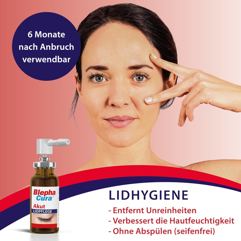 BlephaCura Acute eyelid care for acute irritation of the eyelids,
