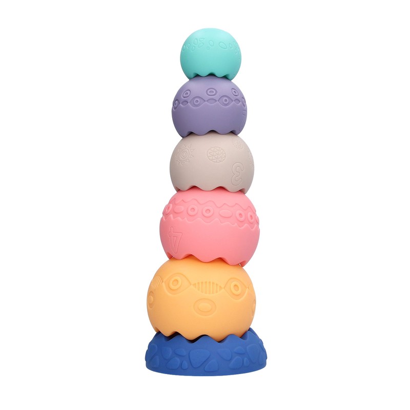 Stacking Ball Toy Portable Cute Elegant Baby Stacking Building Blocks