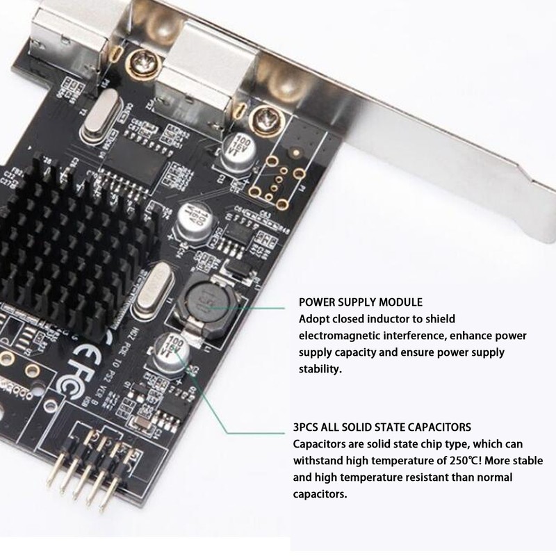 PCIe to PS/2 Adapter Card MCS9990CV Chip Built in USB2.0