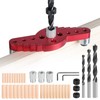 EFUTURETIME Self-Centring Dowel Device Set, 6/8/10 mm Holes Locator Woodworking,
