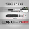 RED DRAGON Ikon 1.4 24 Gram Professional Tungsten Steeltip Darts