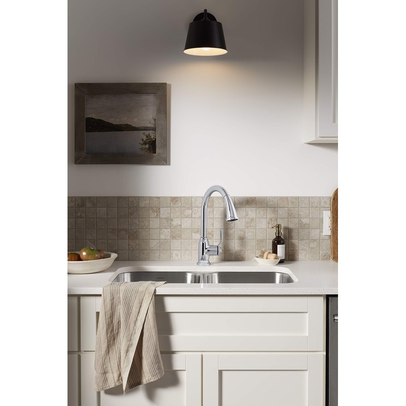 Sterling 24272-CP Ludington Pull-Down Kitchen Sink Faucet, Single-Handle Laundry Faucet,
