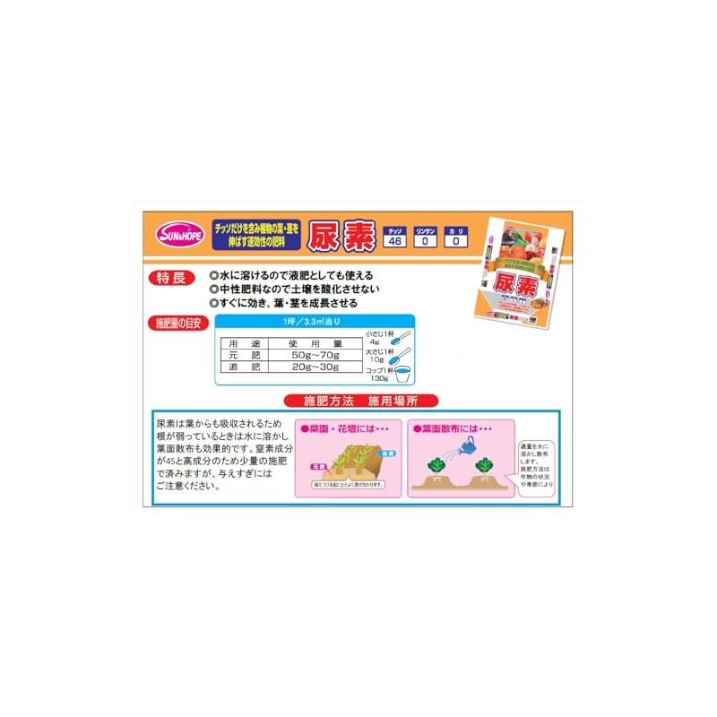 Sun and Hope Urea 17.6 oz (500 g)