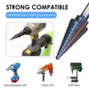 50 Sizes HSS Step Drill Bit Set with Automatic Center