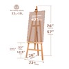 DJAR A Frame Wooden Art Easel for Painting, 57’’-76’’ Adjustable