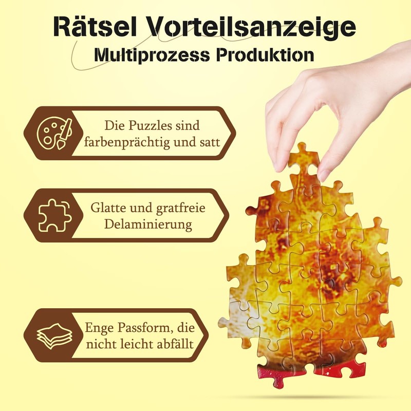 MISITU Puzzle 1000 Pieces for Adults Space Planets Home Decoration