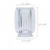 Gaolinci Clear Tumbler Cup Makeup Brush Toothbrush Holder for Bathroom,