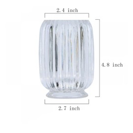 Gaolinci Clear Tumbler Cup Makeup Brush Toothbrush Holder for Bathroom, Vanity, Countertop, Desk and Bedside Table