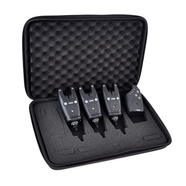 Hirisi Tackle Kit d'alarme de touche sans fil dans un sac de transport (FBM-S5-3)